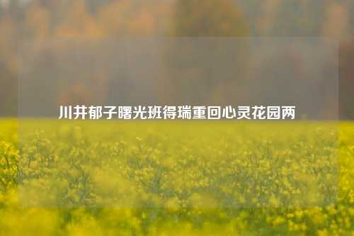 川井郁子曙光班得瑞重回心灵花园两