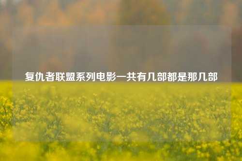 复仇者联盟系列电影一共有几部都是那几部