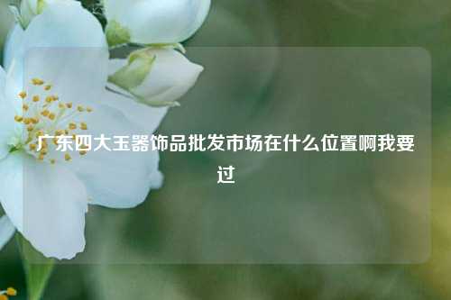 广东四大玉器饰品批发市场在什么位置啊我要过