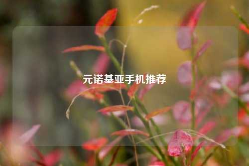 元诺基亚手机推荐