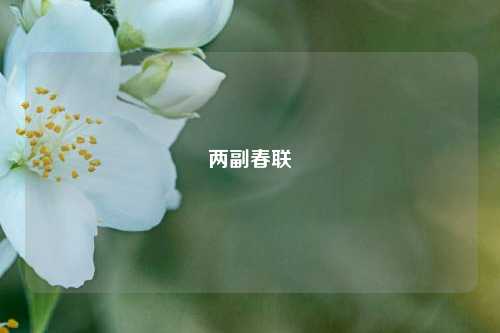 两副春联